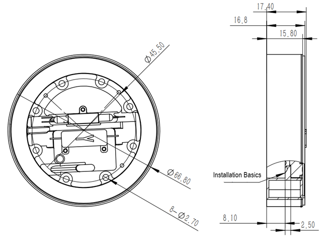 Fiber Optic Gyroscope Dimensions