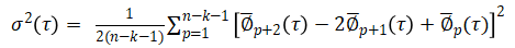 Steps to calculate the Allan variance of the random walk coefficient