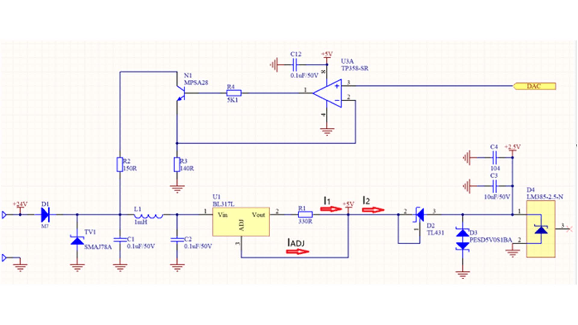 Design of a Low-Power Constant Current Regulated Power Supply