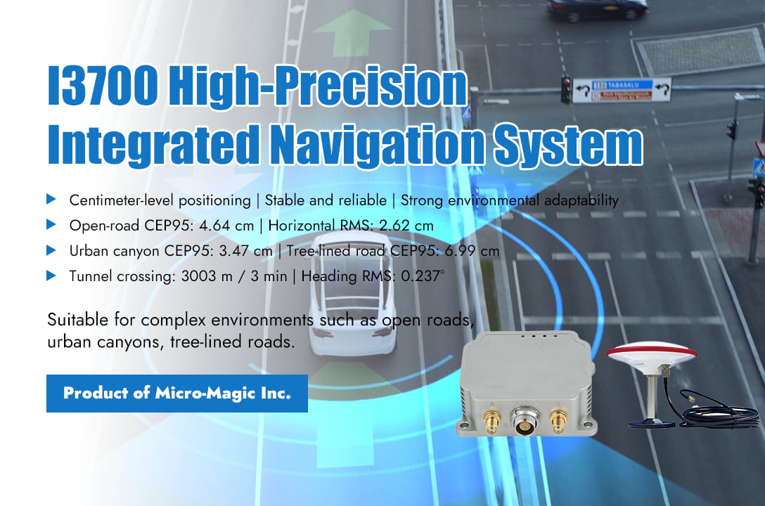 Typical Scenario Tests of Micro-Magic I3700 Integrated Navigation System Showcase Its Superior Positioning and Navigation Capabilities