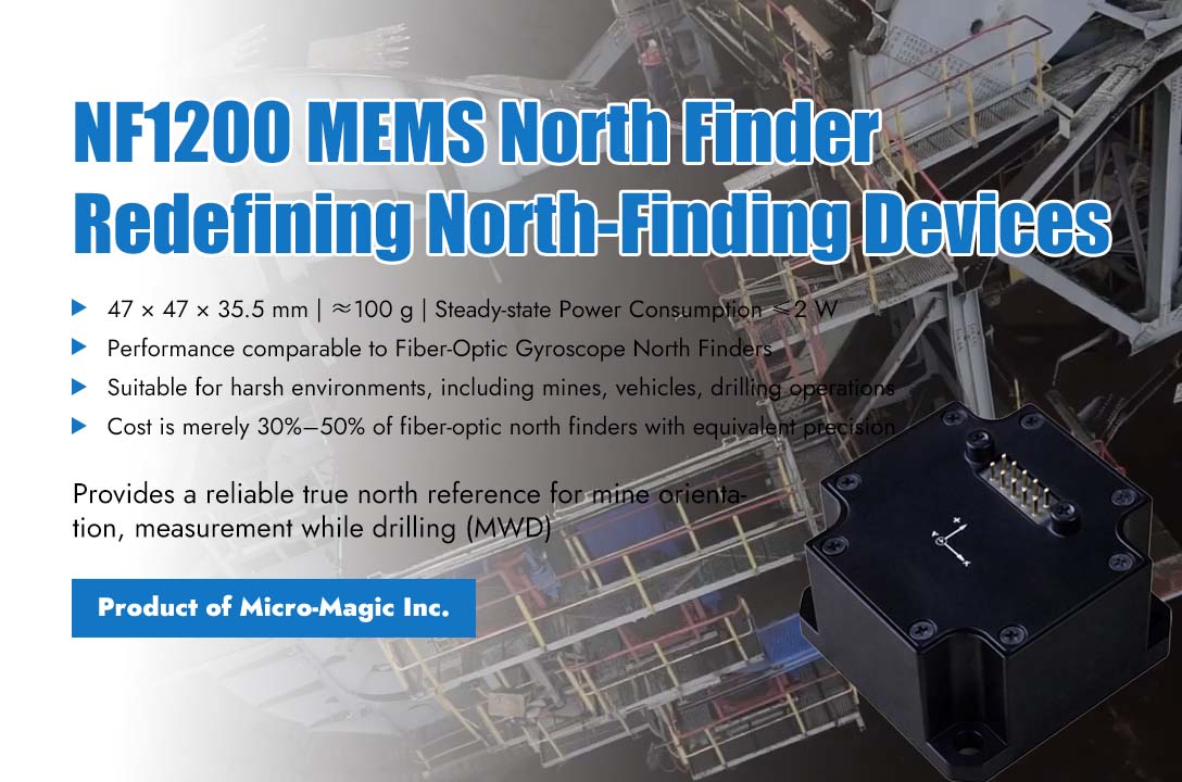 NF1200 MEMS North Finder Redefines North-Seeking Equipment with Small Size, High Accuracy, Strong Stability, and Low Cost