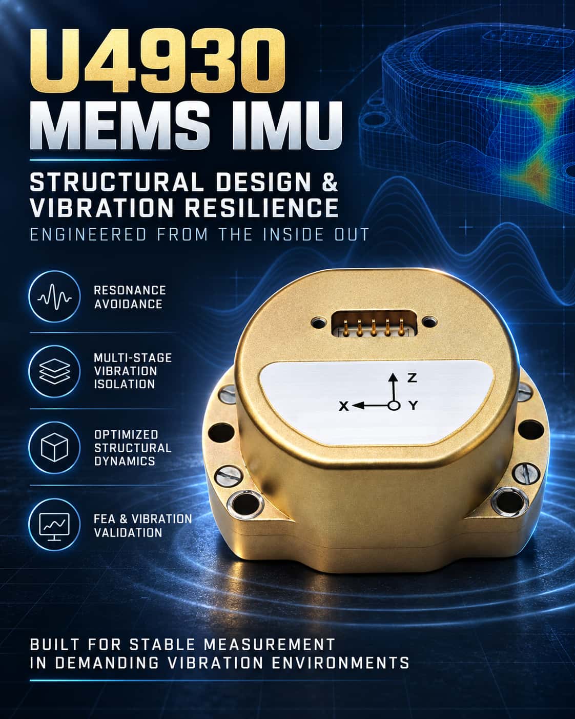 Structural Design and Vibration Resistance Analysis of MEMS IMU