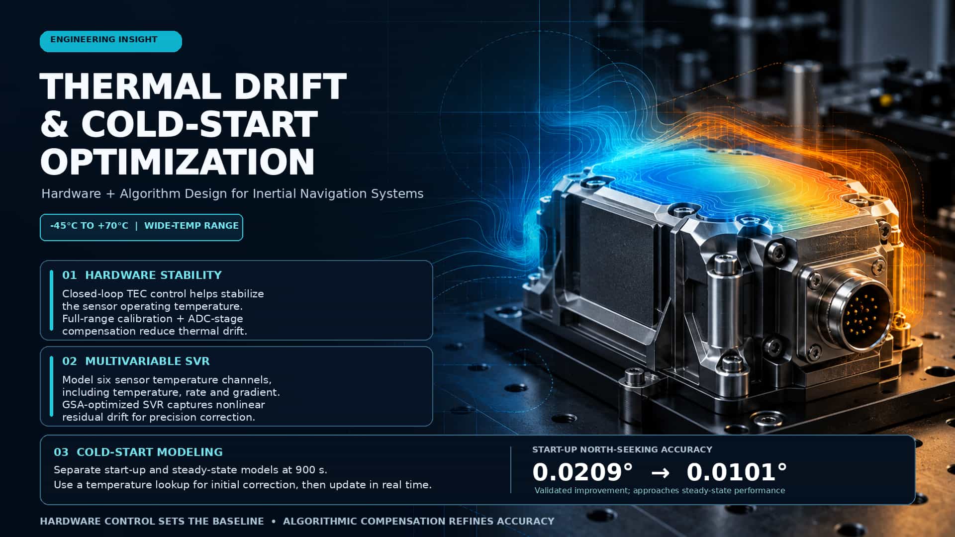 Hardware and Algorithm Optimization Design for High-Temperature Drift and Low-Temperature Startup of Inertial Navigation Products